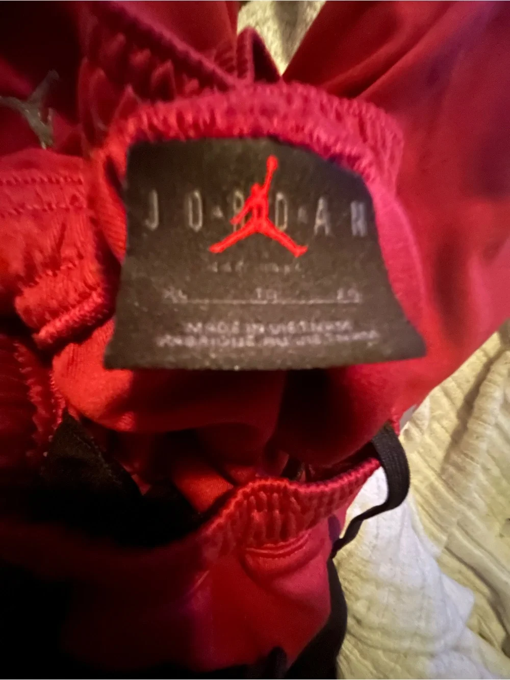 Jordan Red/Crimson OU Sooners Joggers with Black Drawstrings